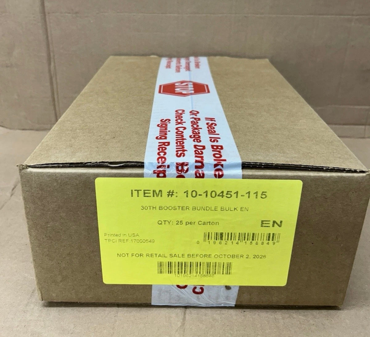 Sealed 30th Celebration Booster Bundle Case (25 Bundles)